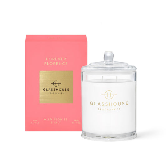 GLASSHOUSE CANDLE FOREVER FLORENCE 380G