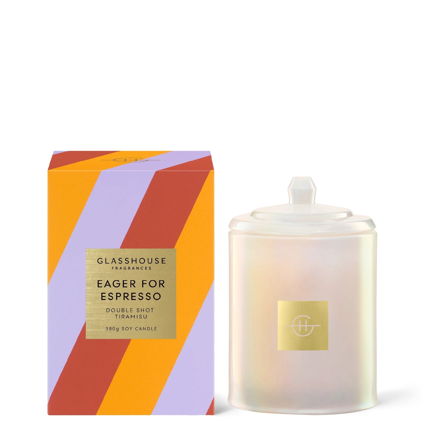 GLASSHOUSE CANDLE EAGER FOR ESPRESSO 380G