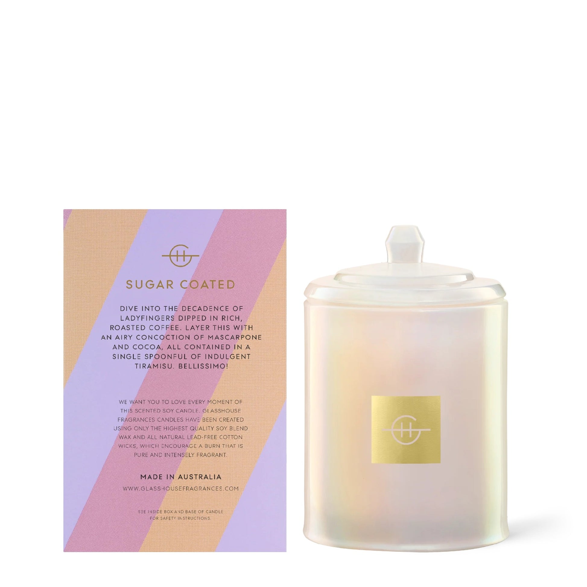 GLASSHOUSE CANDLE EAGER FOR ESPRESSO 380G