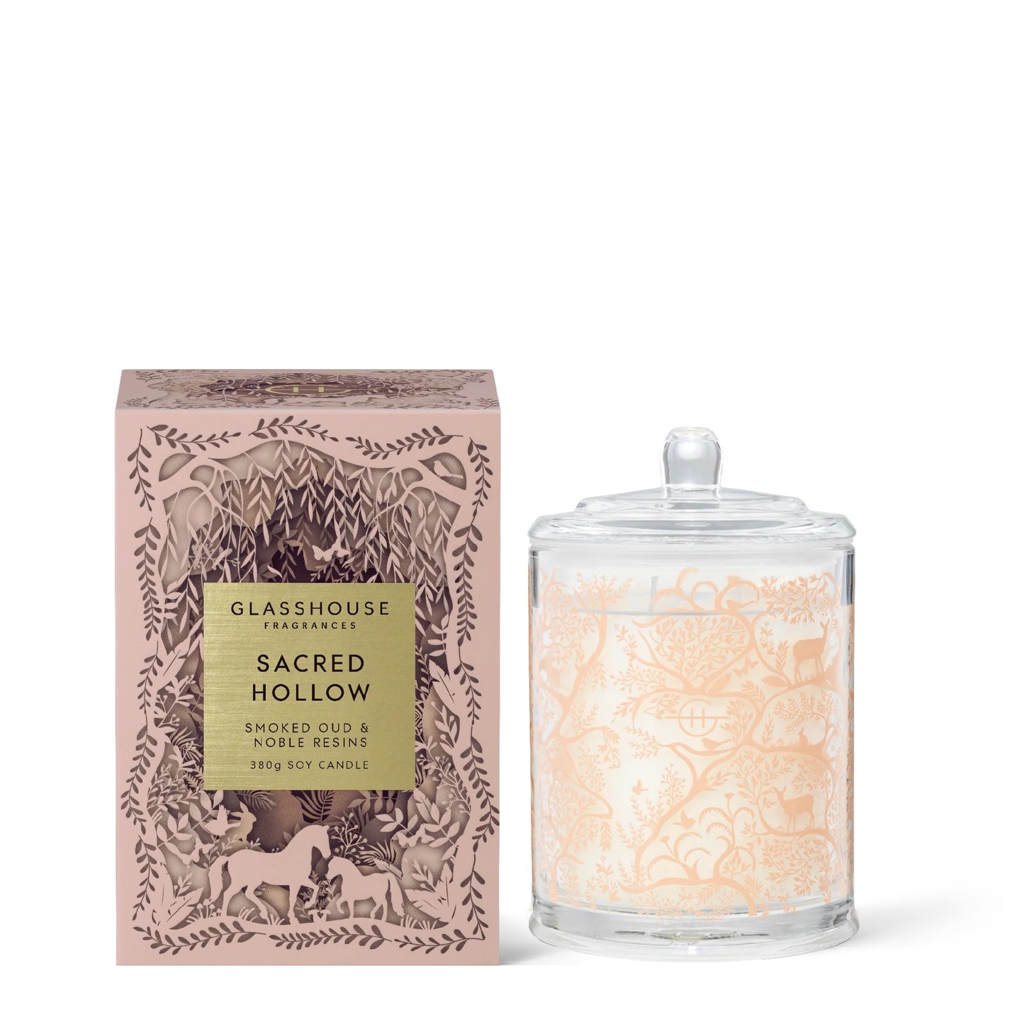 GLASSHOUSE CANDLE SACRED HOLLOW 380G