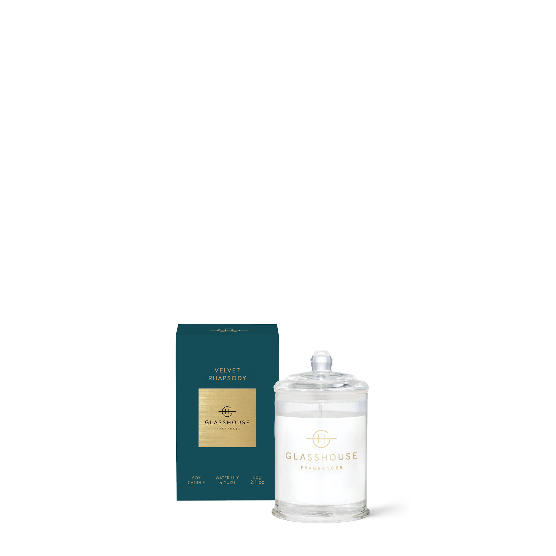 GLASSHOUSE MINI CANDLE VELVET RHAPSODY 60G