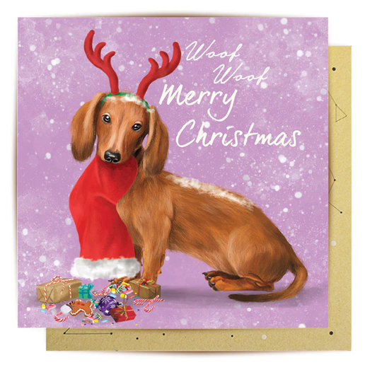 LALA CARD CHRISTMAS DASCHUND