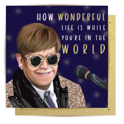 LALA CARD WONDERFUL ELTON