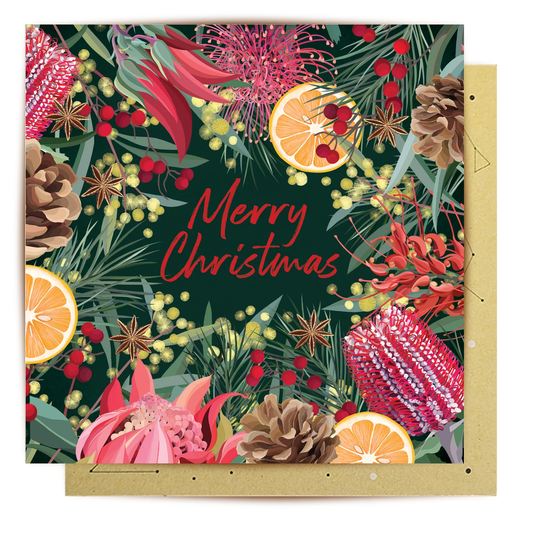 LALA CARD FESTIVE FLORALS