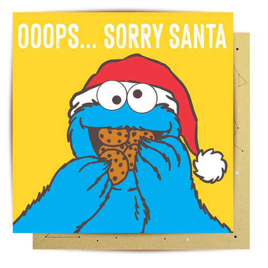 LALA CARD SESAME STREET SANTA