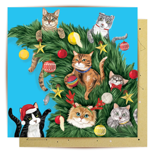 LALA CARD CAT LOVERS TREE