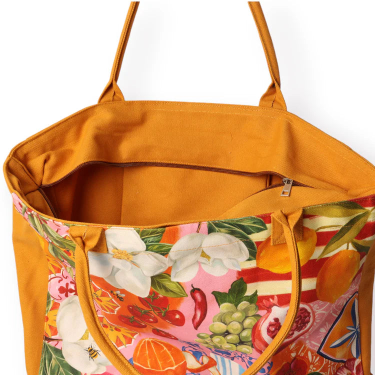 LALA GRAND CANVAS BAG ITALIAN SUMMER