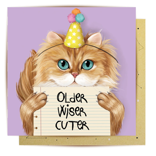 LALA CARD OLDER WISER CUTER