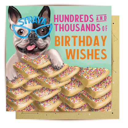 LALA CARD FAIRY BREAD DOG