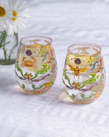 LALA GLASS TUMBLER LARGE MAJESTIC COAST SET 2