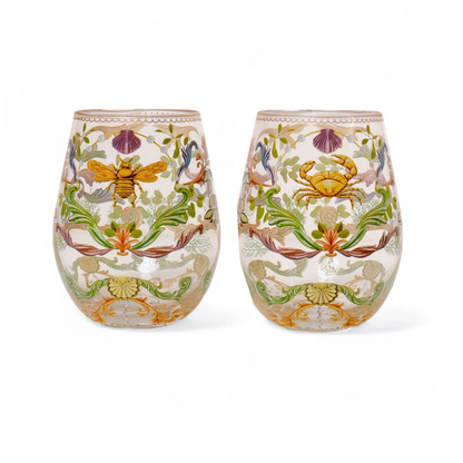 LALA GLASS TUMBLER LARGE MAJESTIC COAST SET 2