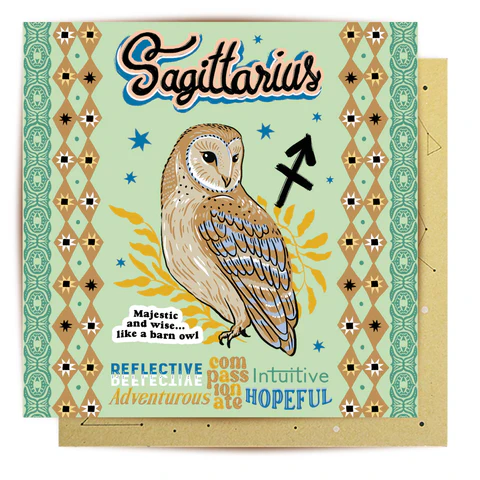 LALA CARD AUSSIE ASTROLOGY SAGITTARIUS