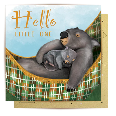LALA CARD LITTLE ONE WOMBAT