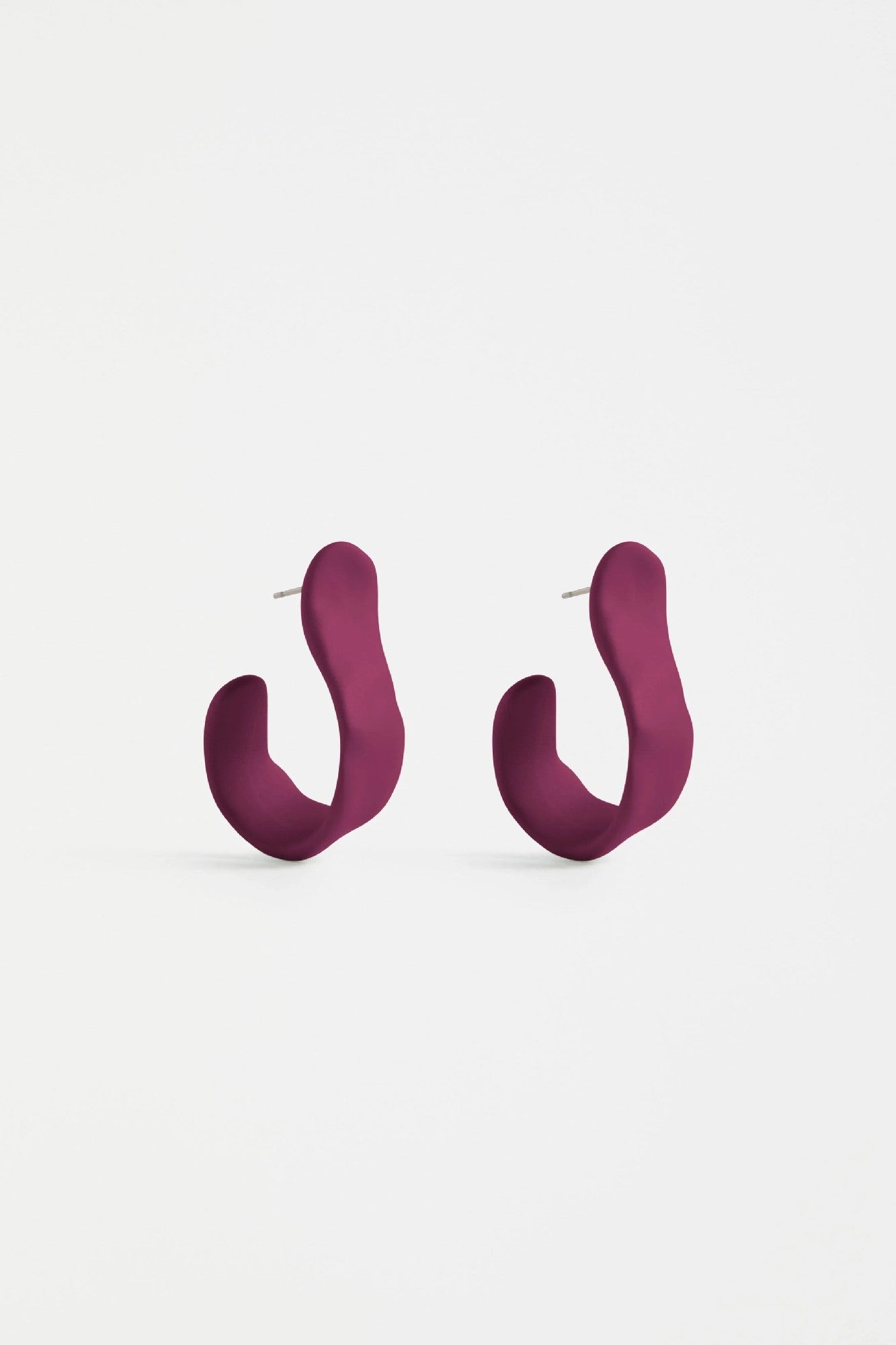 ELK RIBB EARRING MULBERRY