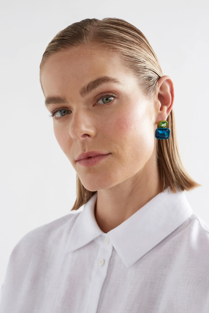 ELK JULE STUD EARRING TEAL [CLR:TEAL]