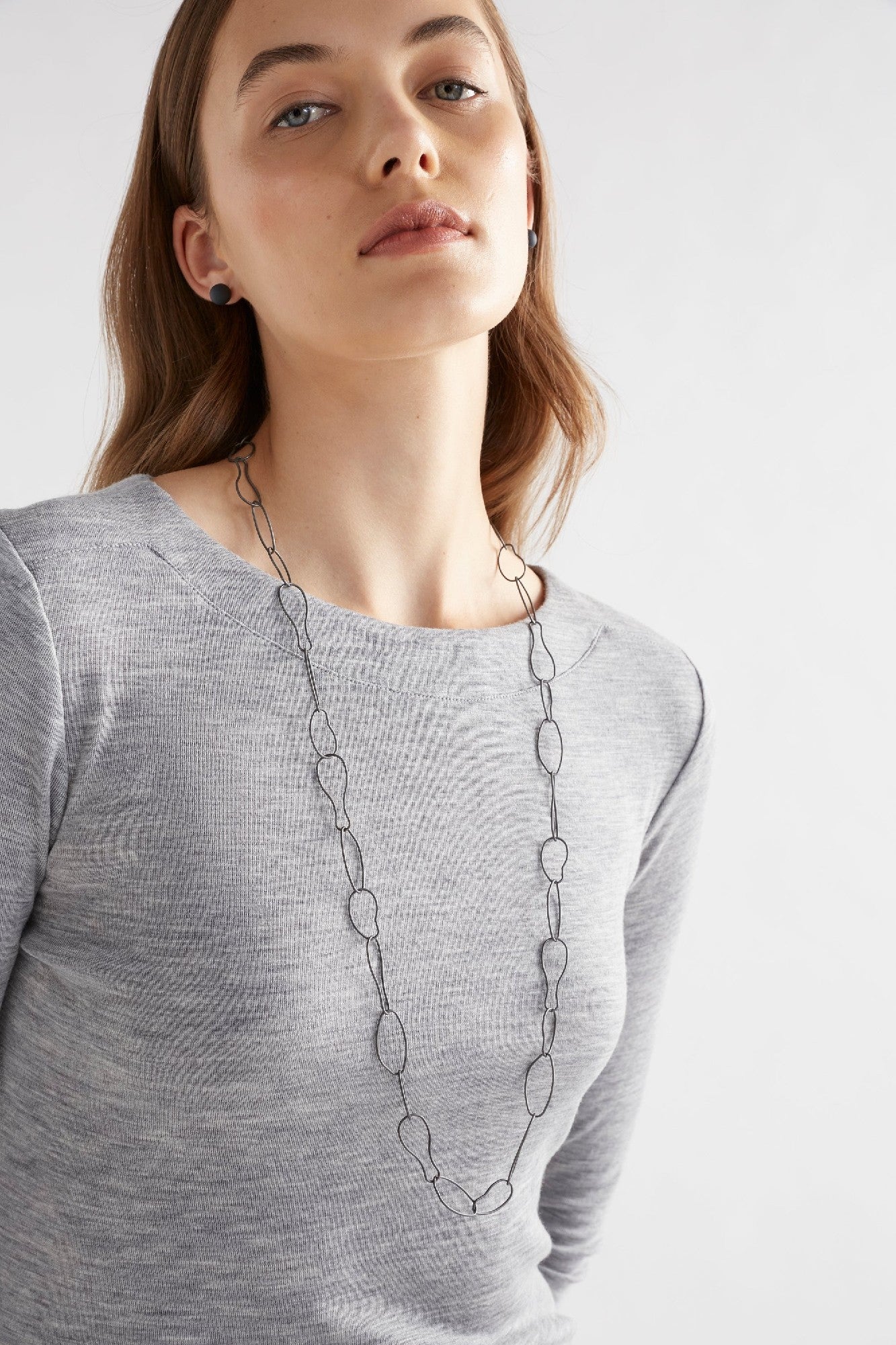 ELK NIIKA NECKLACE GUNMETAL