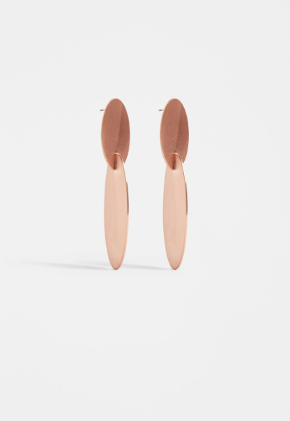 ELK STAAS DROP EARRING ROSE GOLD