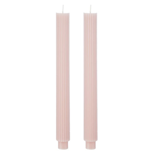 ROMA DINNER CANDLE 26CM 2PK BLUSH