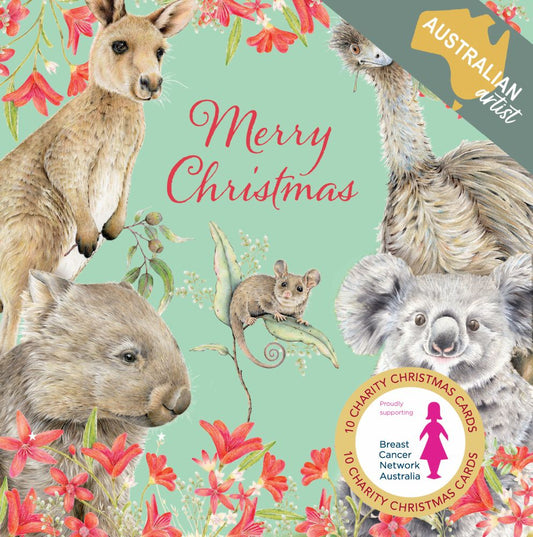 CHARITY CHRISTMAS CARD PACK BCNA - ANIMAL GREETINGS