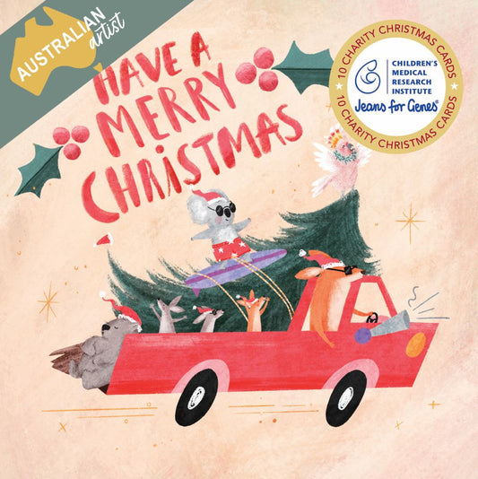 CHARITY CHRISTMAS CARD PACK CMRI - CHRISTMAS RIDE