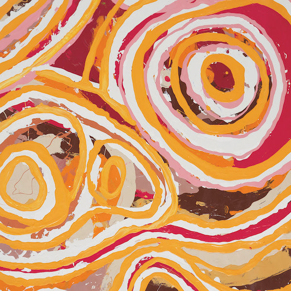 ABORIGINAL ART CARD GORGES ABOVE