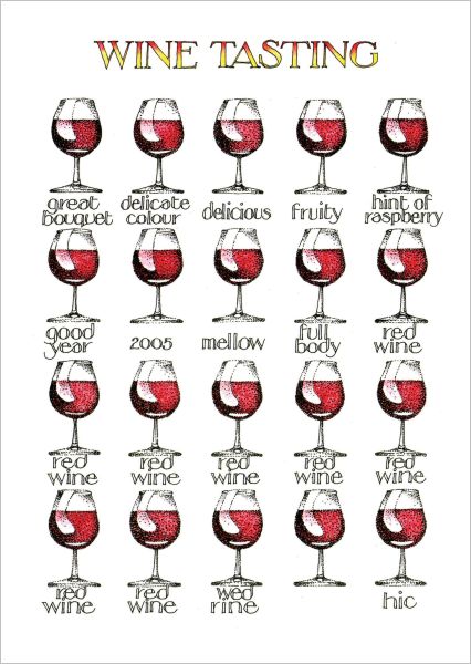 SIMON DREW CARD WINE TASTING