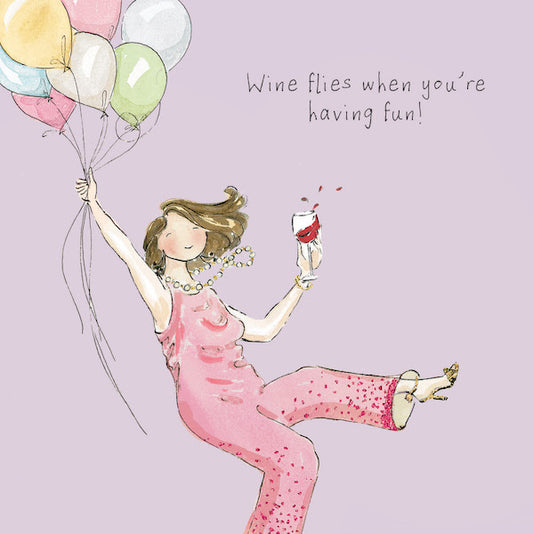 ARTBEAT CARD WINE FLIES