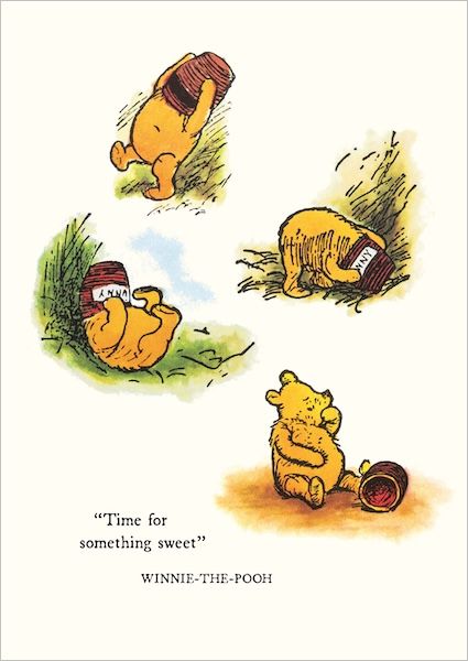 WINNIE CARD POT OF HONEY