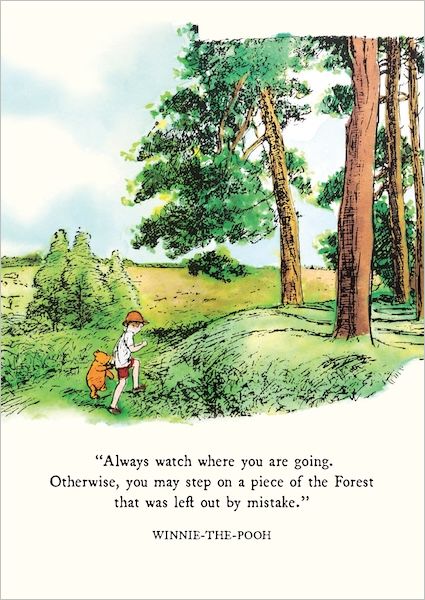 WINNIE CARD PIECE OF THE FOREST