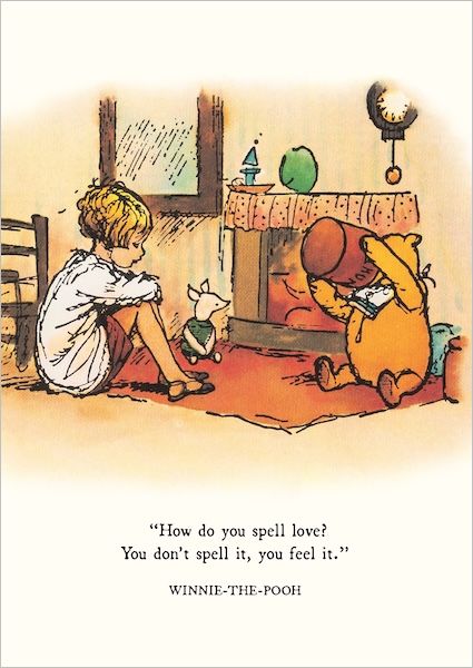 WINNIE CARD SPELL LOVE