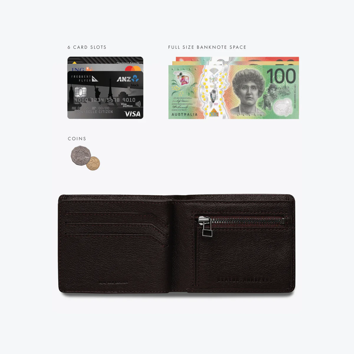 STATUS ANXIETY LEONARD WALLET CHOCOLATE