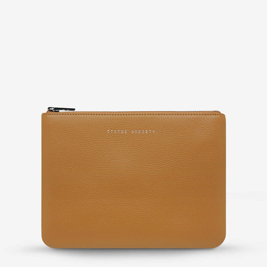 STATUS ANXIETY NEW DAY POUCH TAN