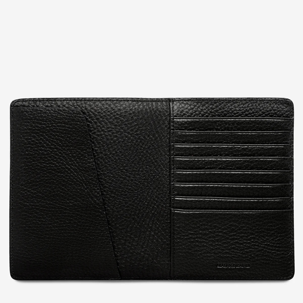 STATUS ANXIETY IN TRANSIT TRAVEL WALLET BLACK