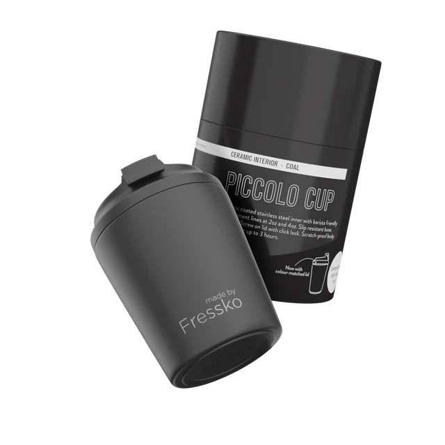 FRESSKO CERAMIC PICCOLO CUP COAL 120ML