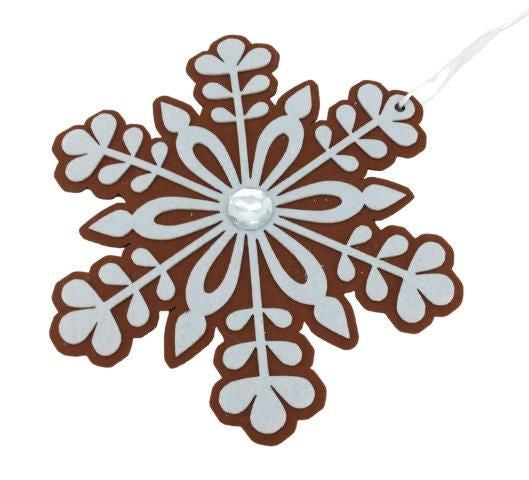 GINGERBREAD SNOWFLAKE HANGING