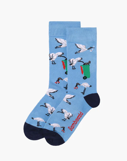 BAMBOOZLD SOCKS BIN CHICKEN BLUE SIZE 7-11