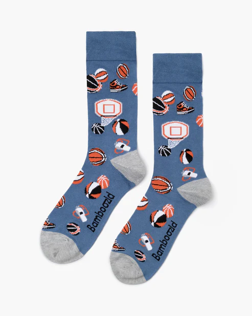 BAMBOOZLD SOCKS BASKETBALLS SIZE 7-11