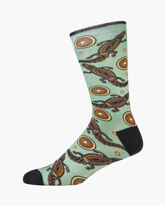 BAMBOOZLD SOCKS NATIVE AUS CROCODILE SIZE 7-11