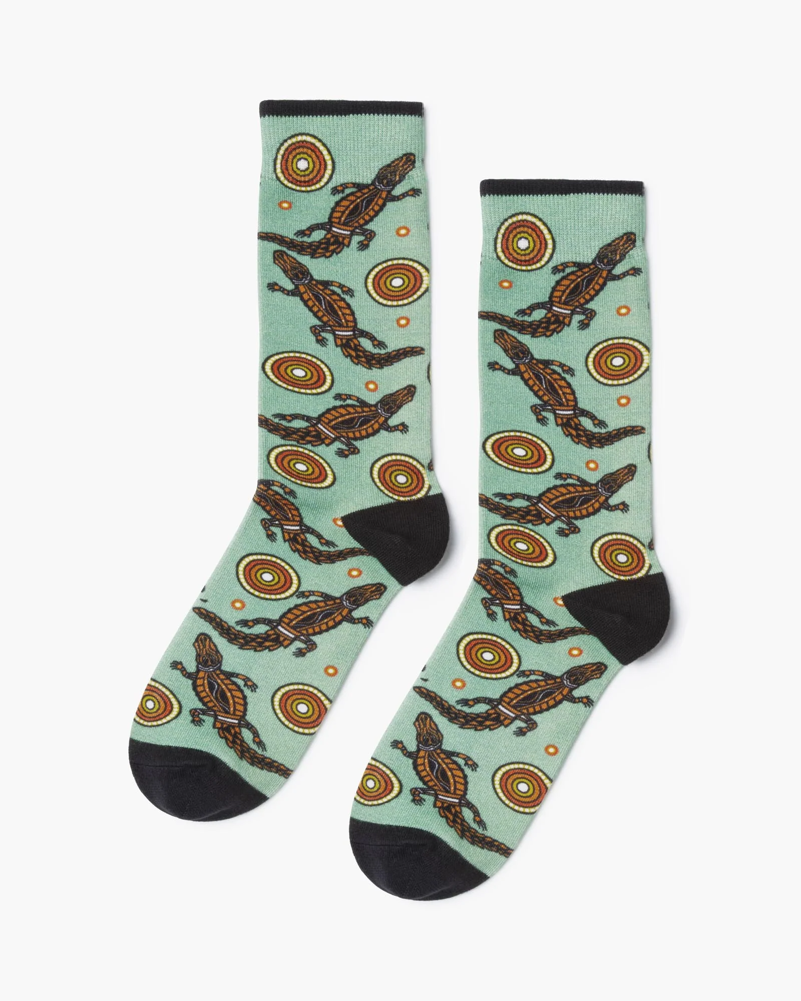 BAMBOOZLD SOCKS NATIVE AUS CROCODILE SIZE 7-11