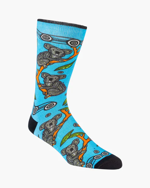 BAMBOOZLD SOCKS NATIVE AUS KOALA SIZE 7-11