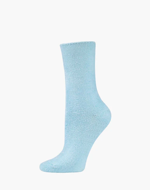 BAMBOOZLD FLUFFY BAMBOO BED SOCKS SKY SIZE 2-8