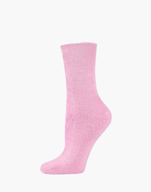 BAMBOOZLD FLUFFY BAMBOO BED SOCKS PINK SIZE 2-8