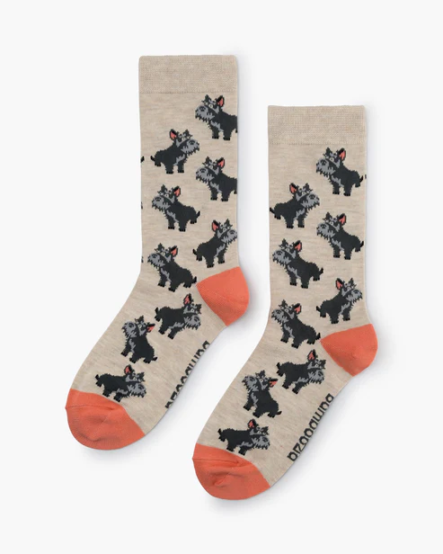 BAMBOOZLD SOCKS SCOTTIE DOGS SIZE 2-8