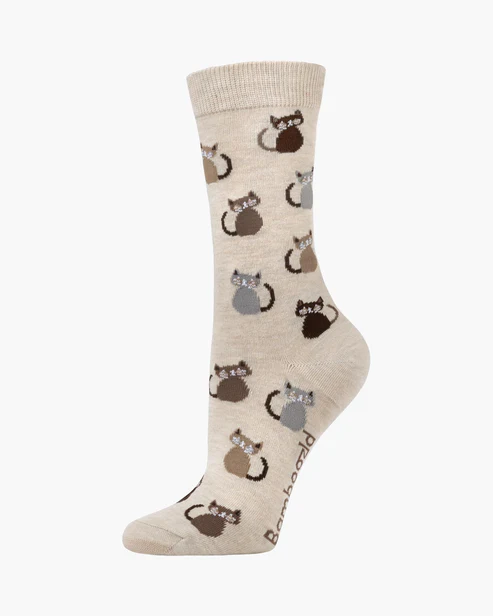 BAMBOOZLD SOCKS CATS SAND SIZE 2-8