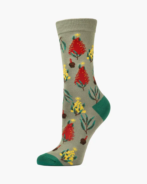 BAMBOOZLD SOCKS AUSSIE TREES SIZE 2-8