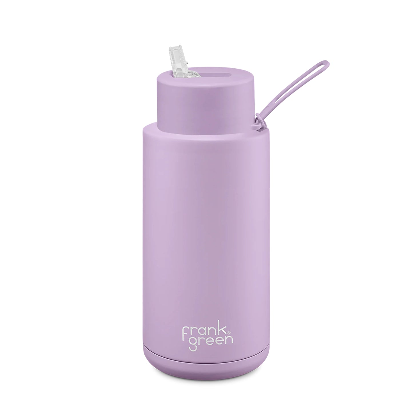 FRANK GREEN REUSABLE BOTTLE WITH STRAW LID 1LTR LILAC HAZE