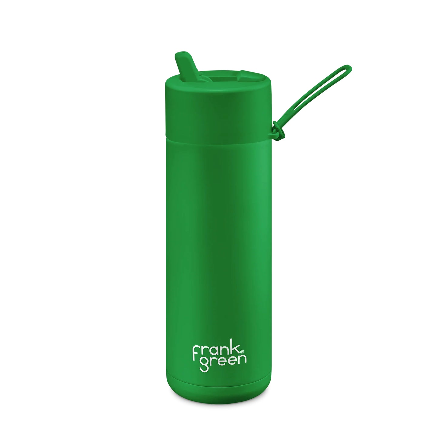 FRANK GREEN REUSABLE BOTTLE WITH STRAW LID 595ML EVERGREEN