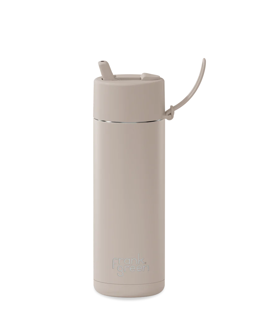 FRANK GREEN REUSABLE BOTTLE WITH STRAW LID 595ML MOON DUST