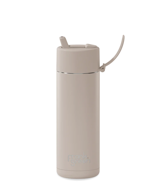 FRANK GREEN REUSABLE BOTTLE WITH STRAW LID 595ML MOON DUST