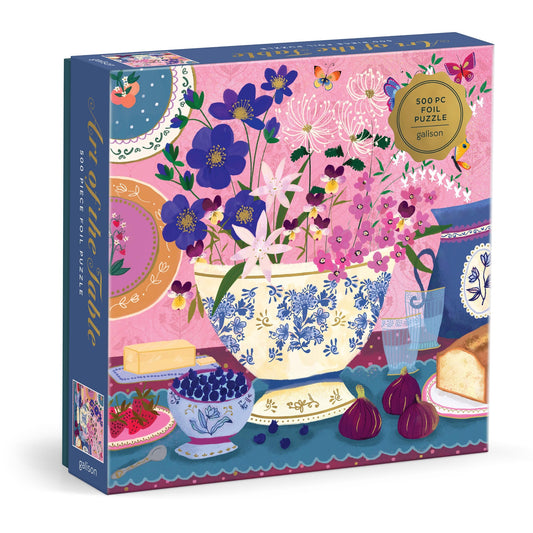 ART OF THE TABLE FOIL PUZZLE 500 PIECE
